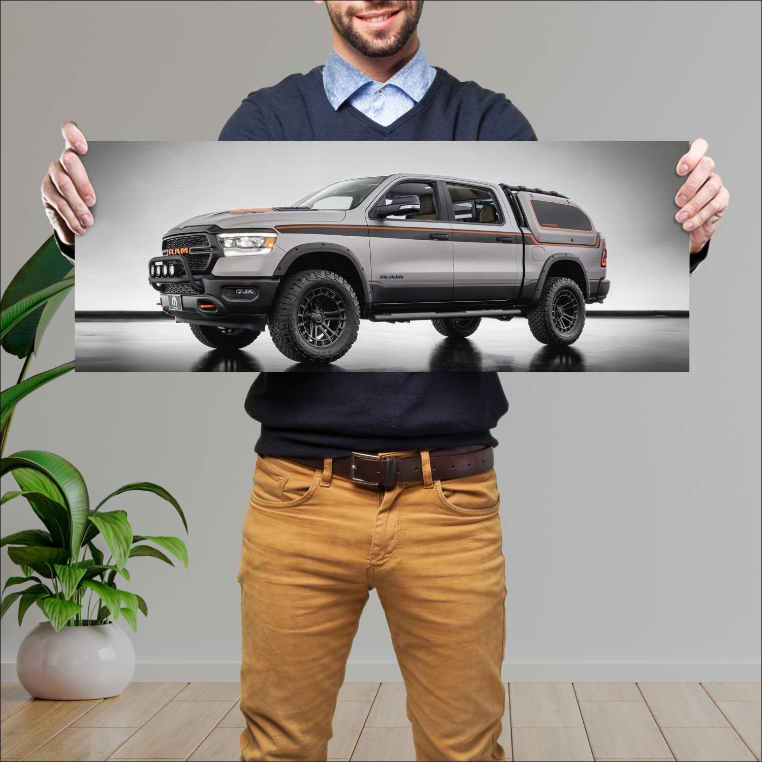 Cuadro grande 30x80cm 2022 ram 1500 backcountry x 76 Ram