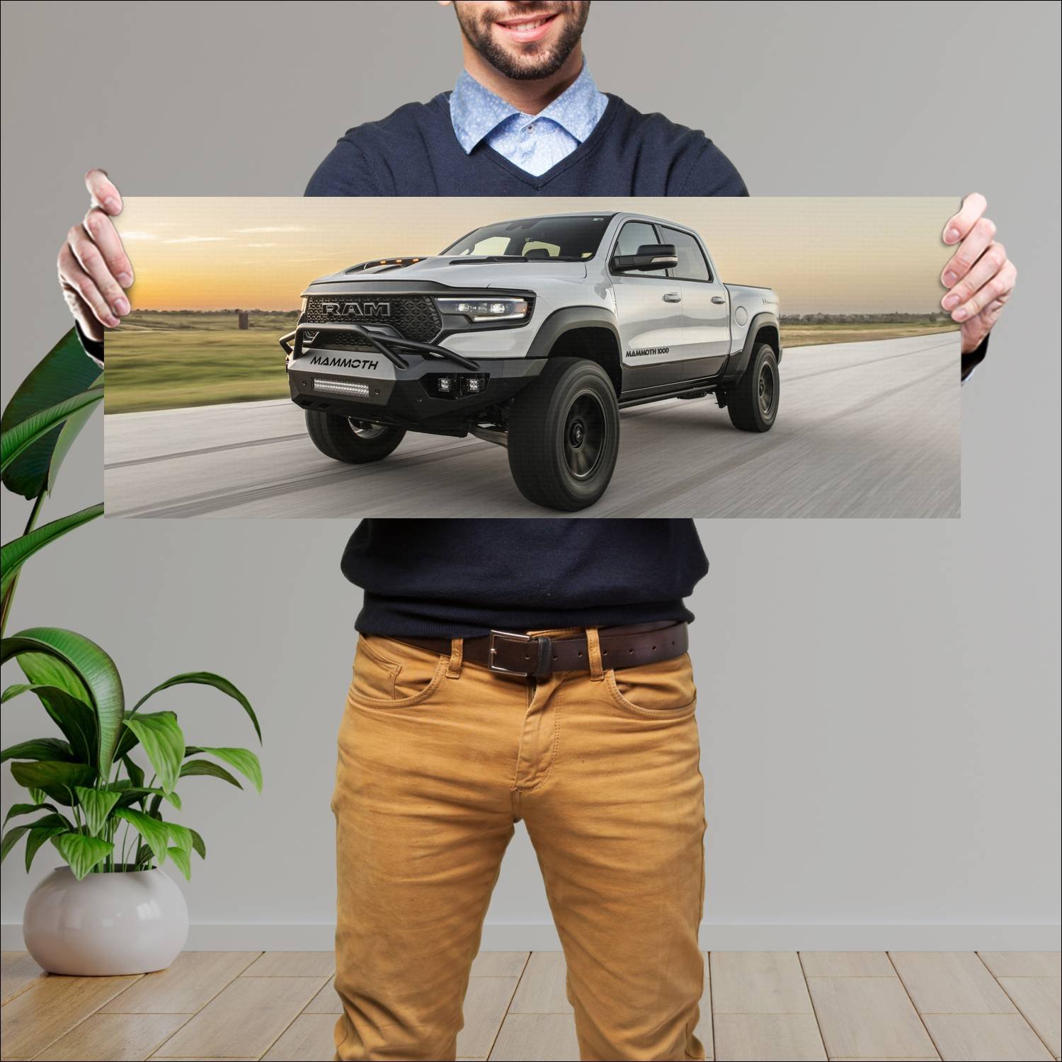 Cuadro grande 30x80cm 2023 hennessey mammoth 1000 79 Ram