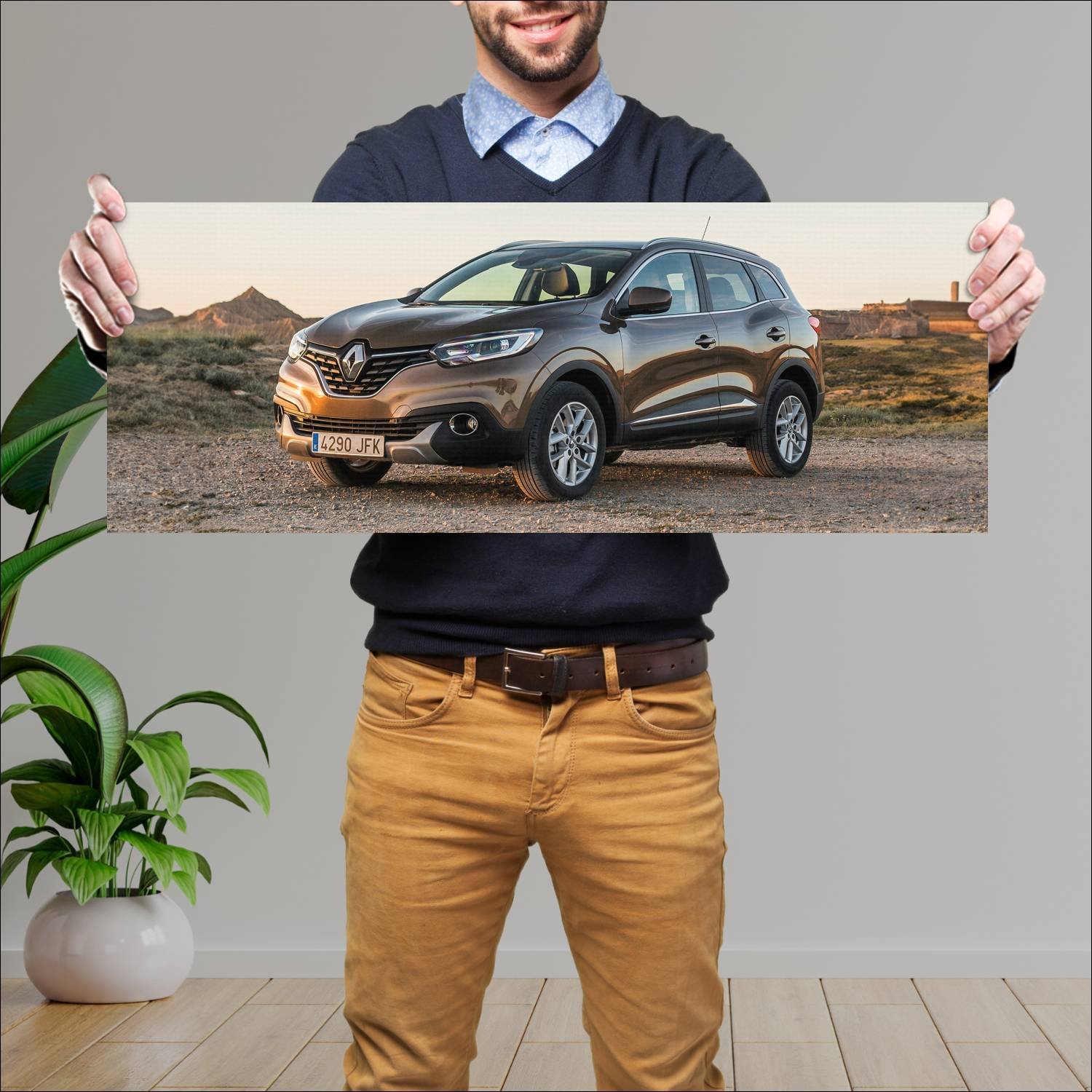 Cuadro grande 30x80cm 2015 renault kadjar x mod 26 81 Renault