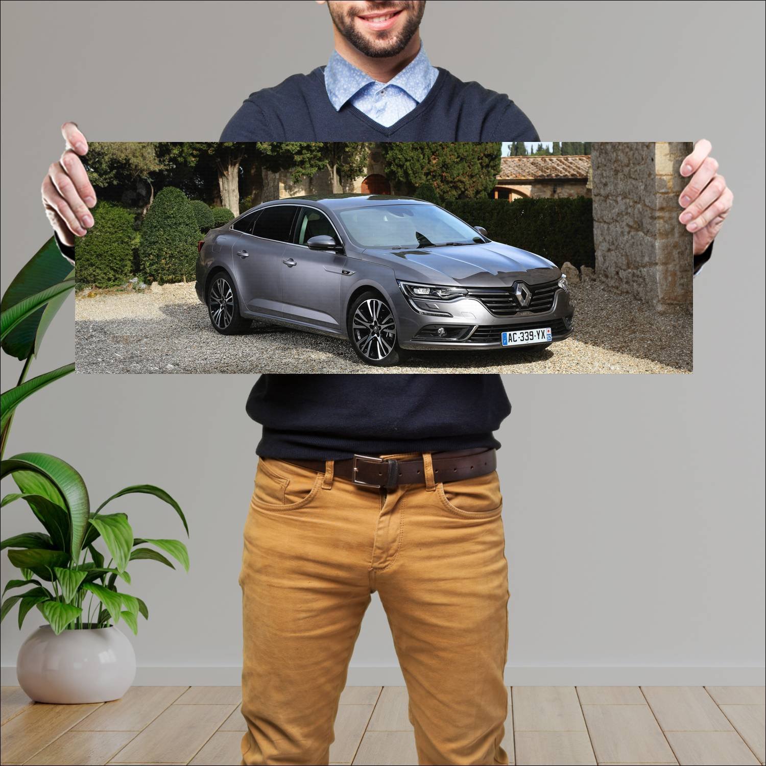 Cuadro grande 30x80cm 2015 renault talisman initia 92 Renault