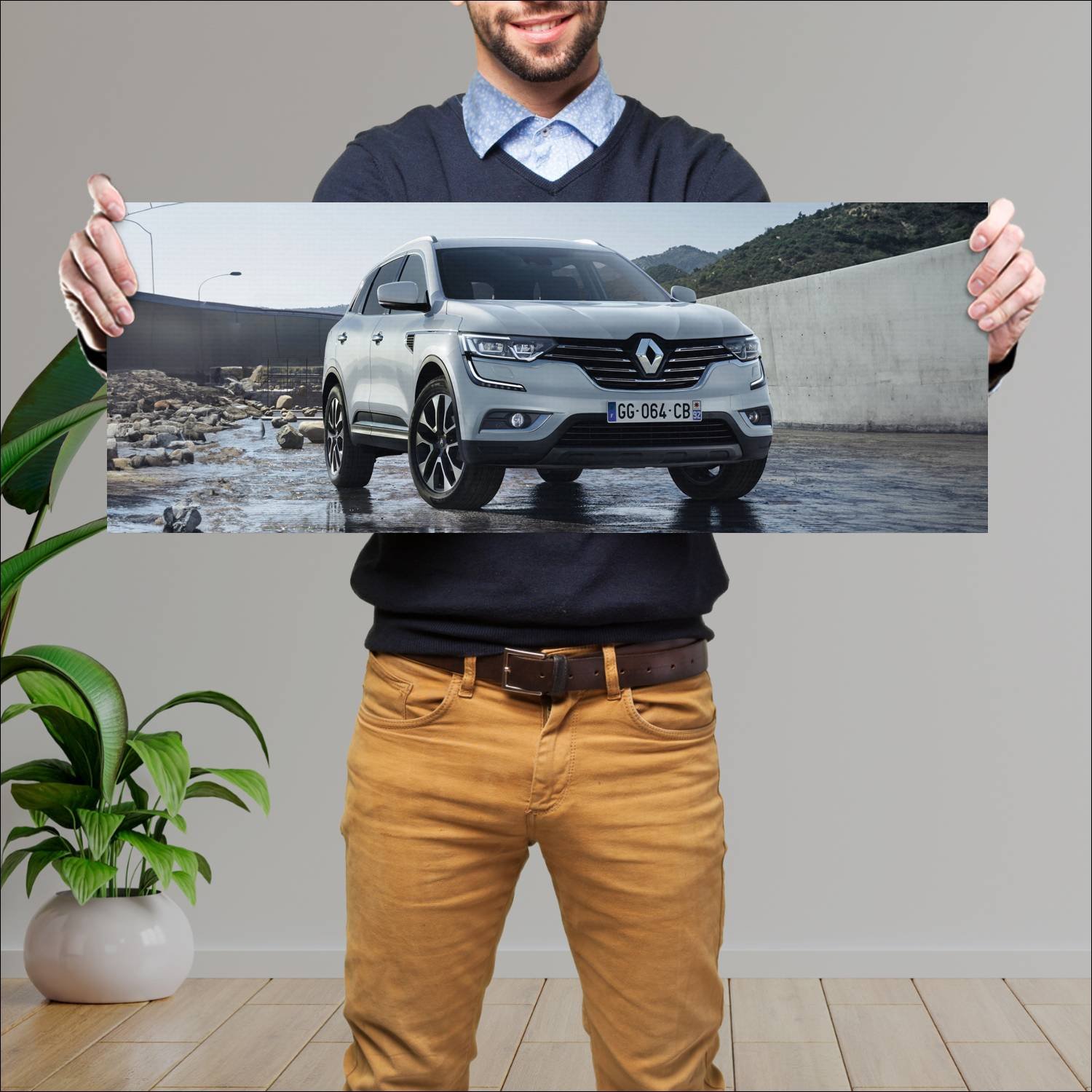 Cuadro grande 30x80cm 2016 renault koleos auto 103 Renault
