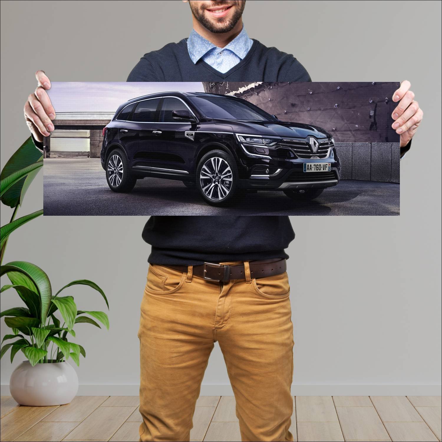 Cuadro grande 30x80cm 2016 renault koleos initiale 104 Renault