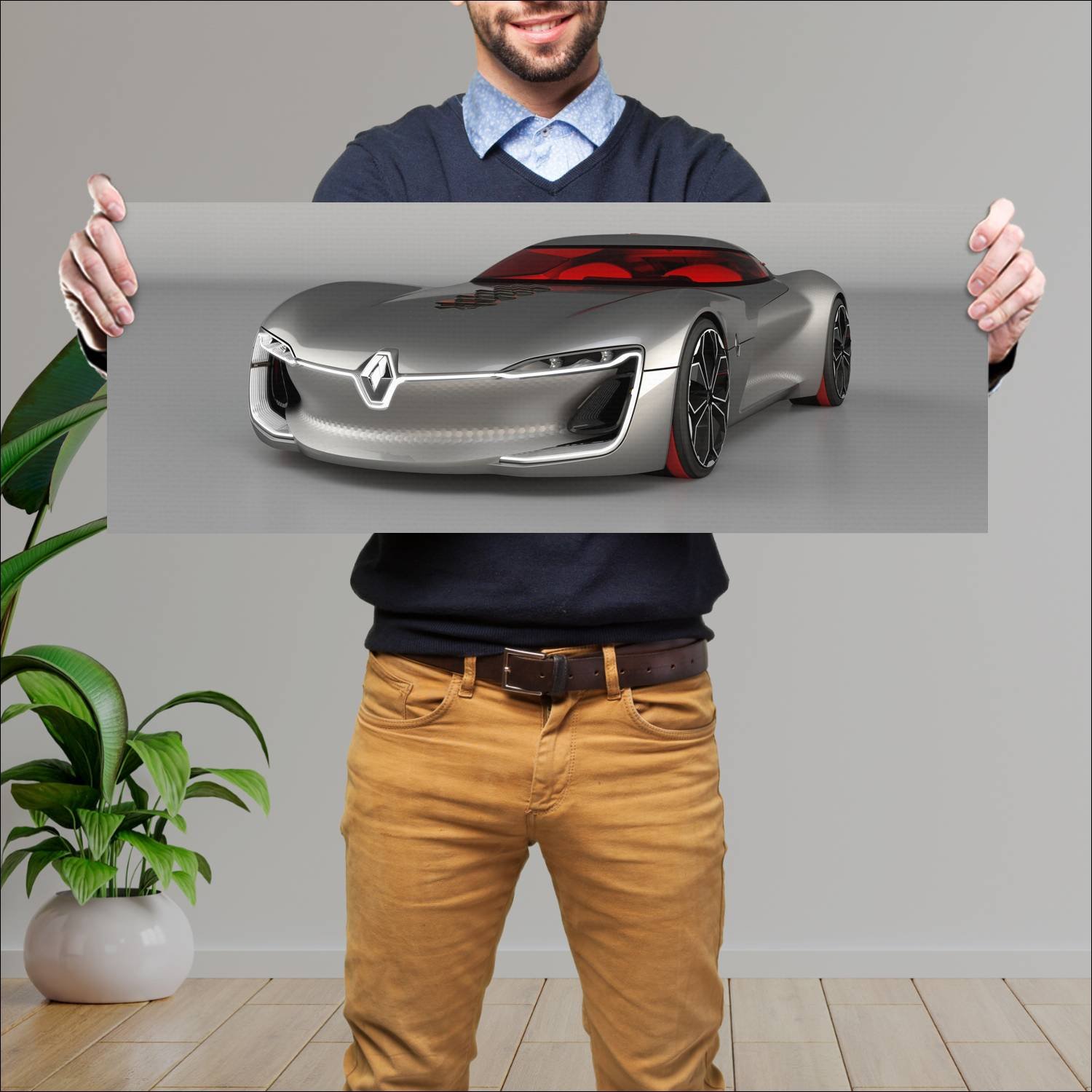 Cuadro grande 30x80cm 2016 renault trezor concept 114 Renault