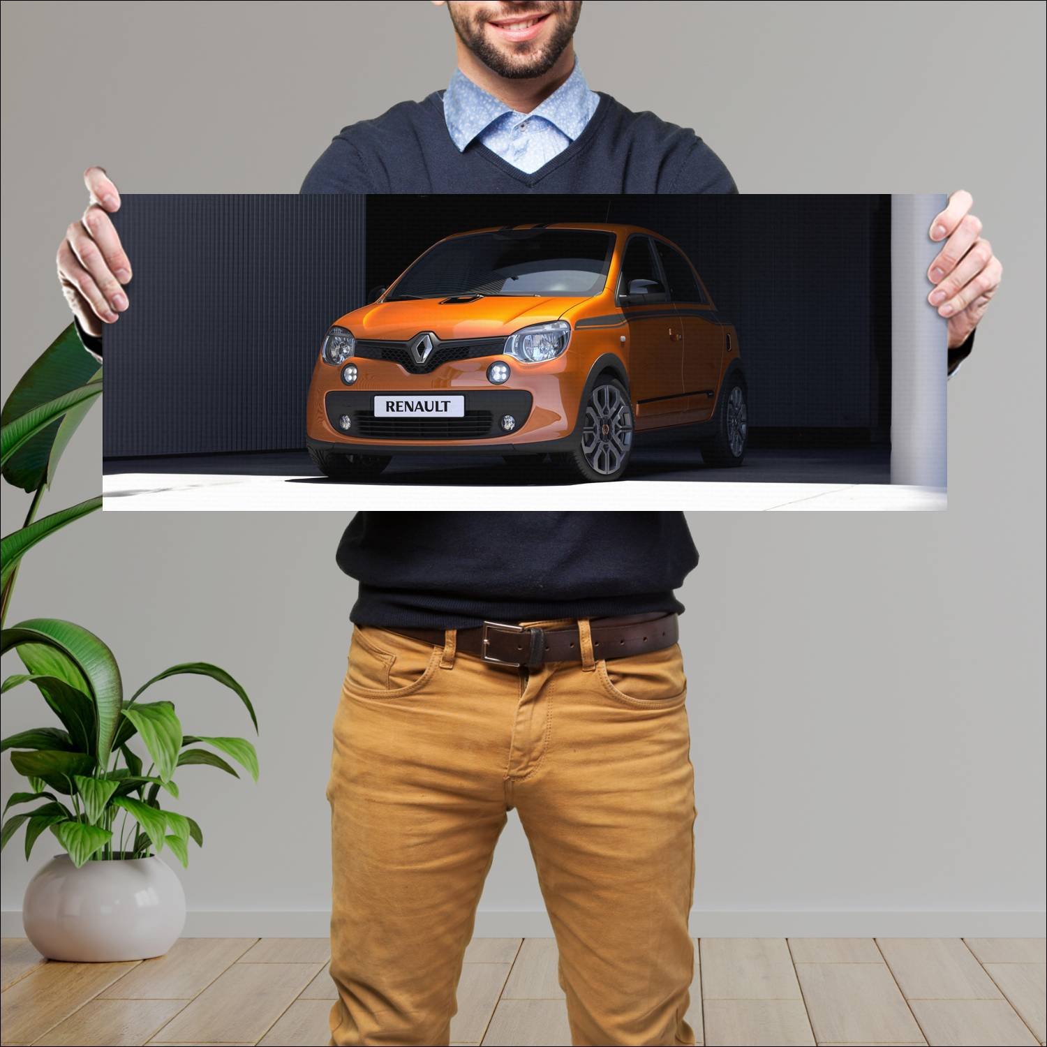 Cuadro grande 30x80cm 2016 renault twingo gt auto 116 Renault