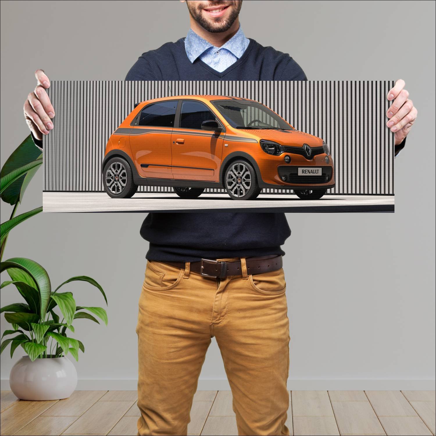 Cuadro grande 30x80cm 2016 renault twingo gt auto 117 Renault