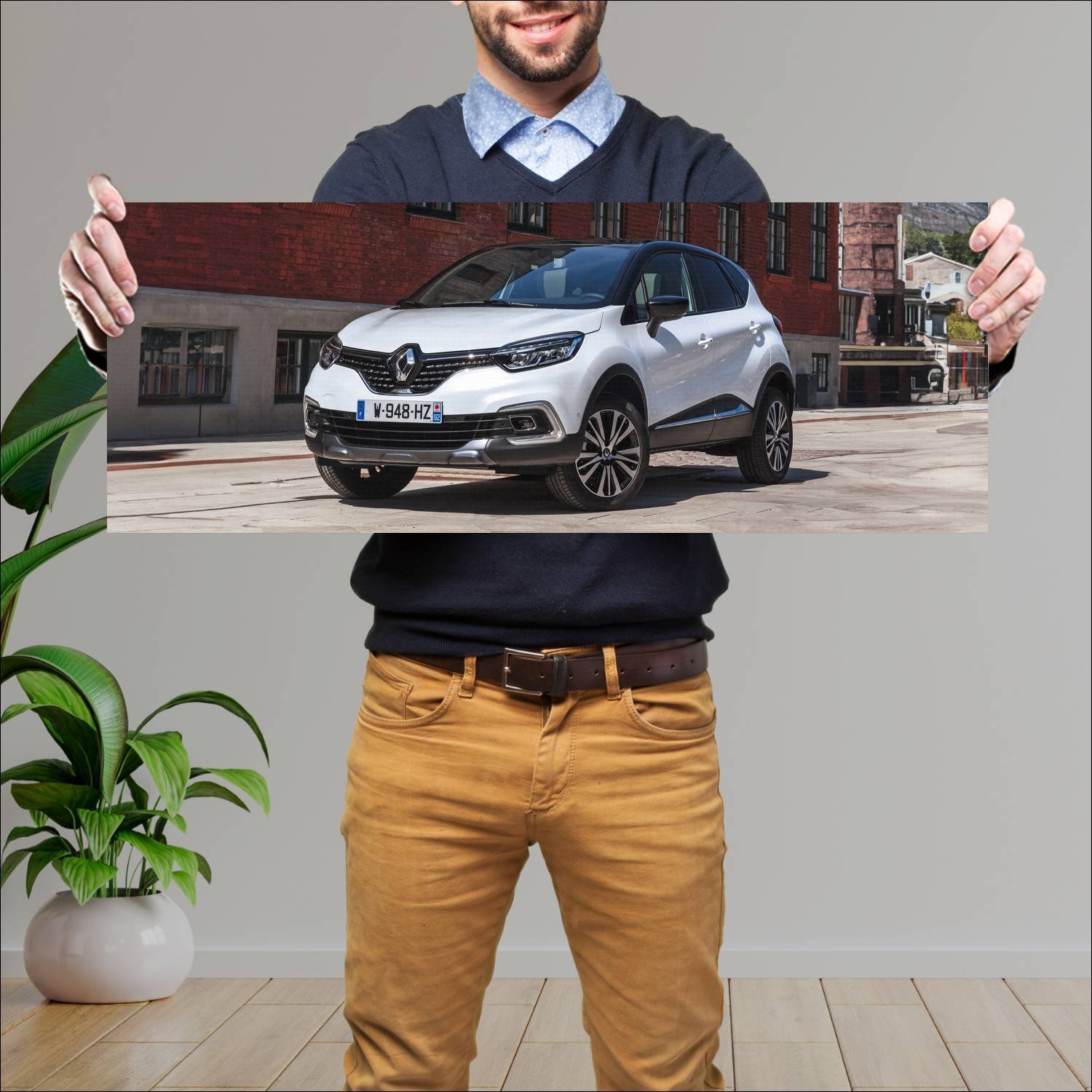 Cuadro grande 30x80cm 2017 renault captur initiale 122 Renault