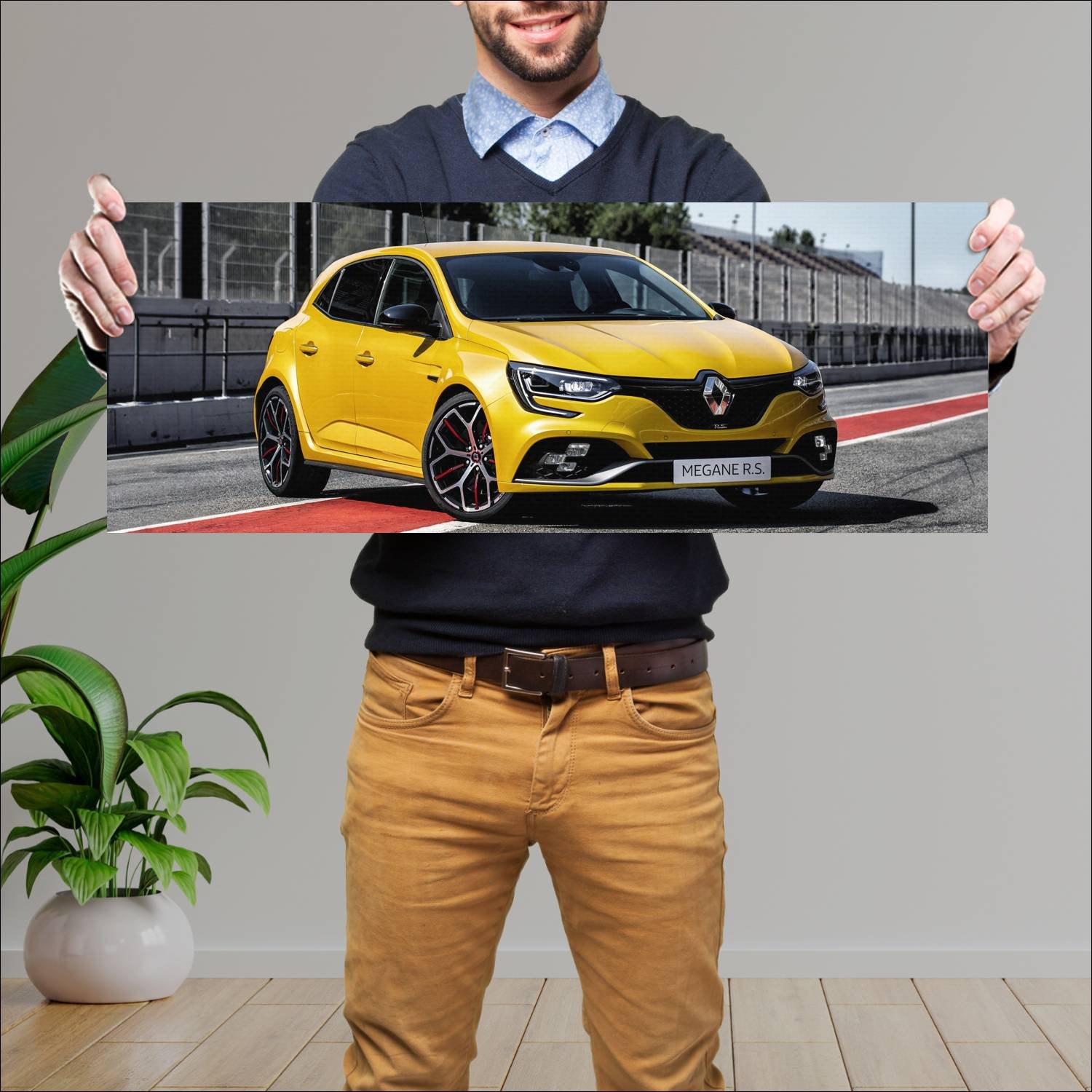 Cuadro grande 30x80cm 2018 renault megane rs troph 147 Renault