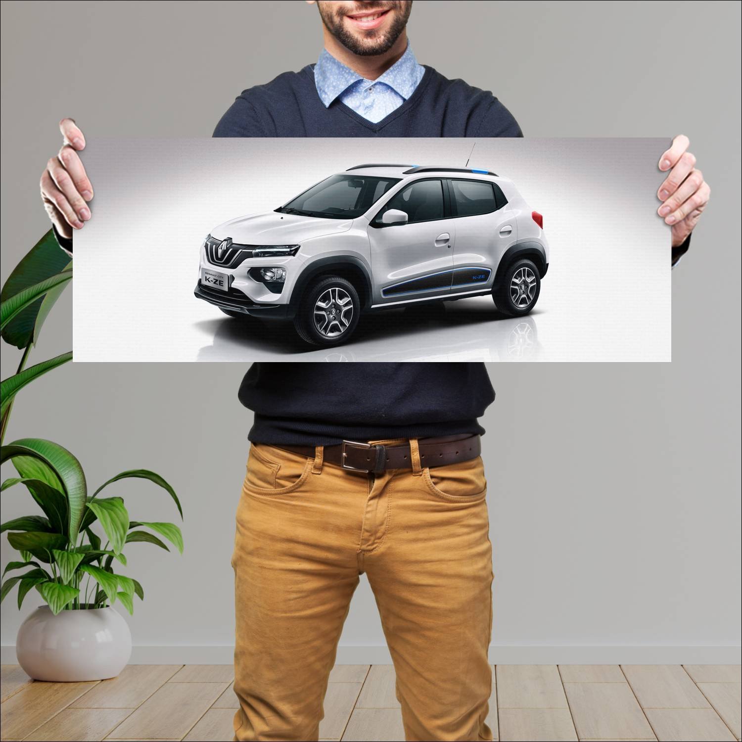 Cuadro grande 30x80cm 2019 renault city k ze cn 90 161 Renault