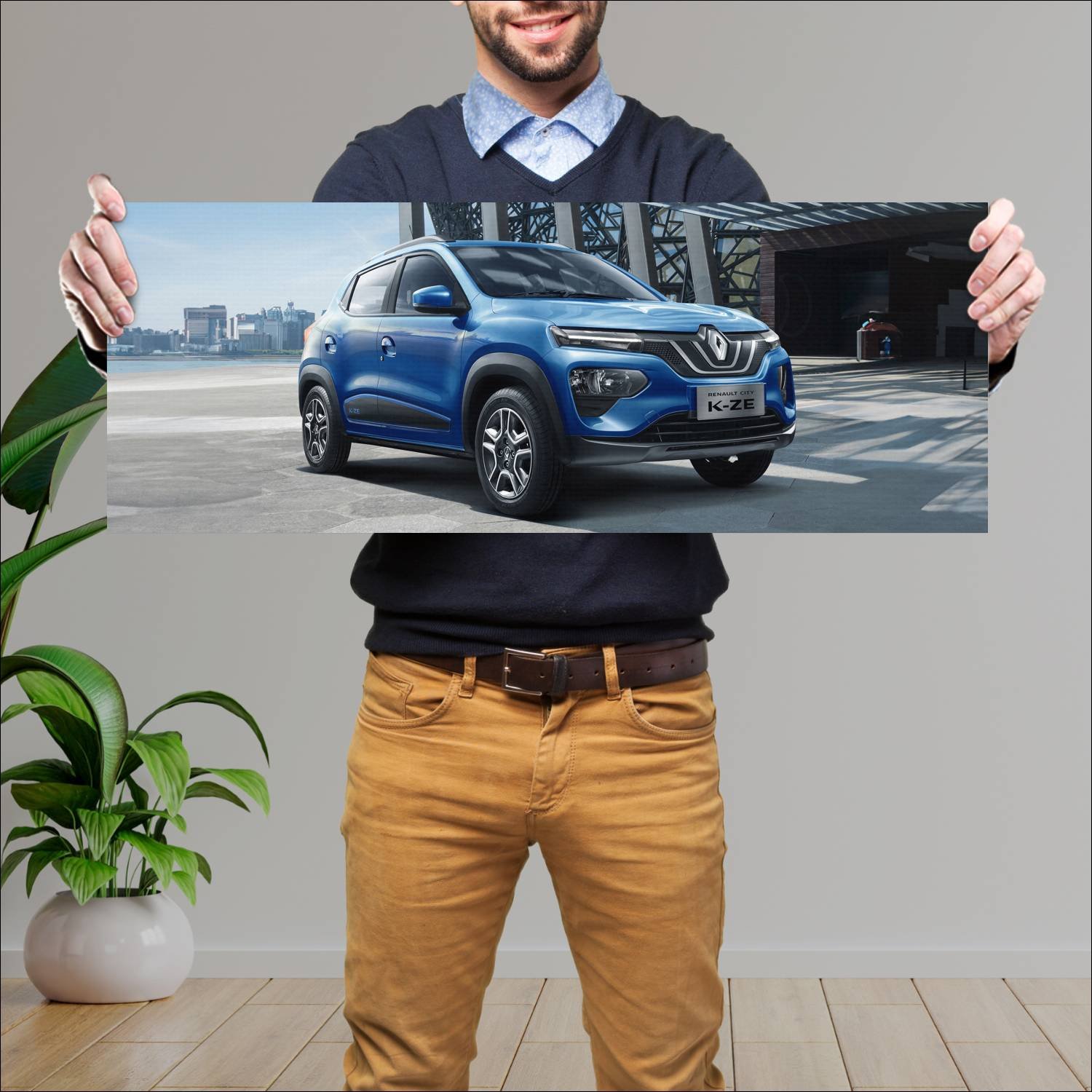 Cuadro grande 30x80cm 2019 renault city k ze cn 90 162 Renault