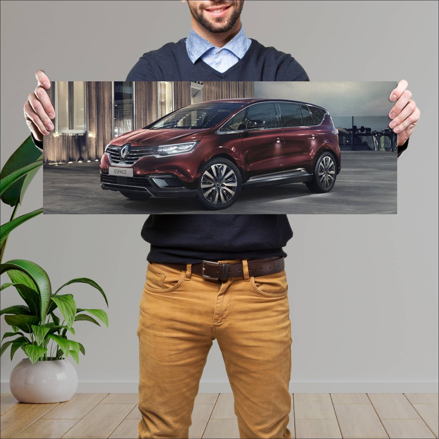 Cuadro grande 30x80cm 2019 renault espace initiale 166 Renault
