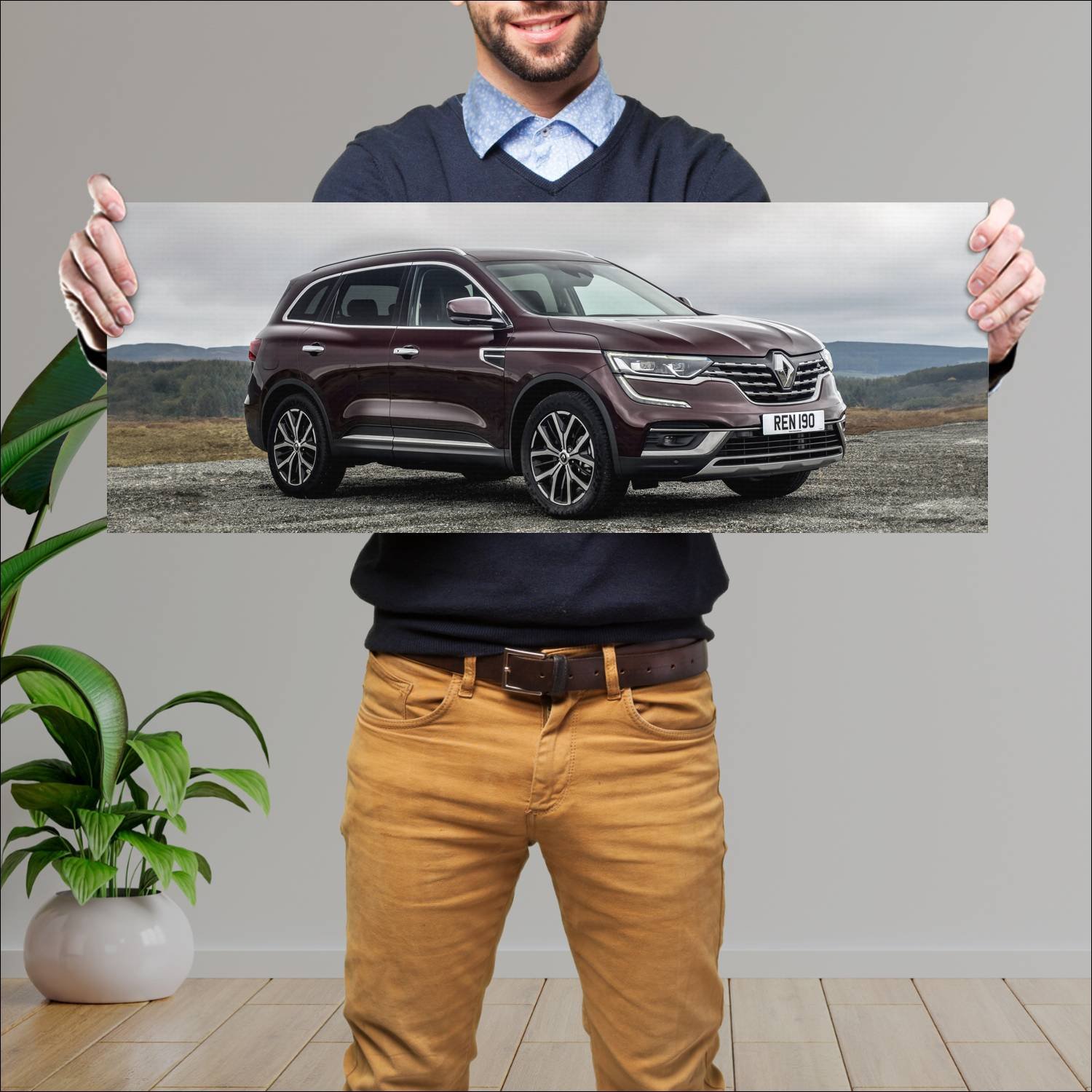 Cuadro grande 30x80cm 2019 renault koleos uk auto 169 Renault