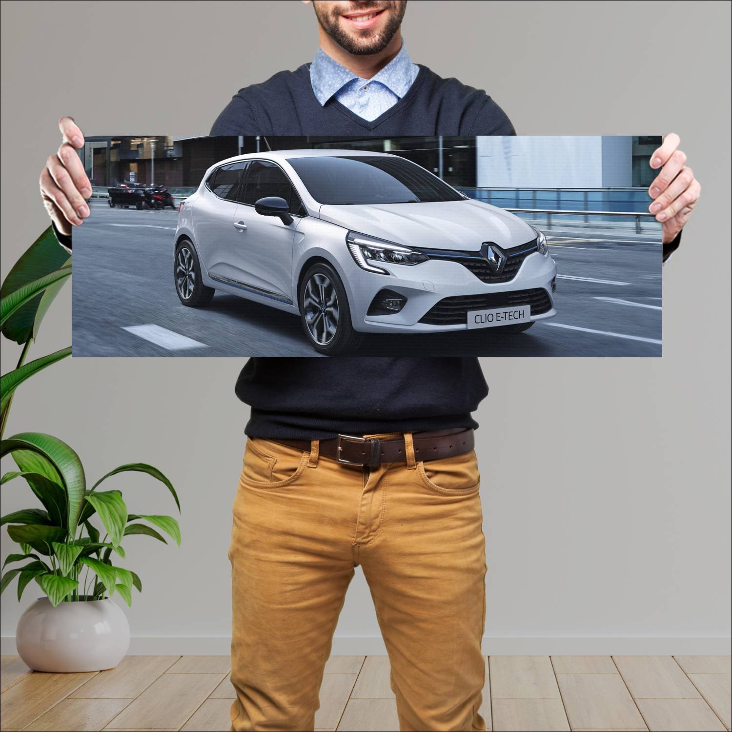 Cuadro grande 30x80cm 2020 renault clio e tech 974 177 Renault