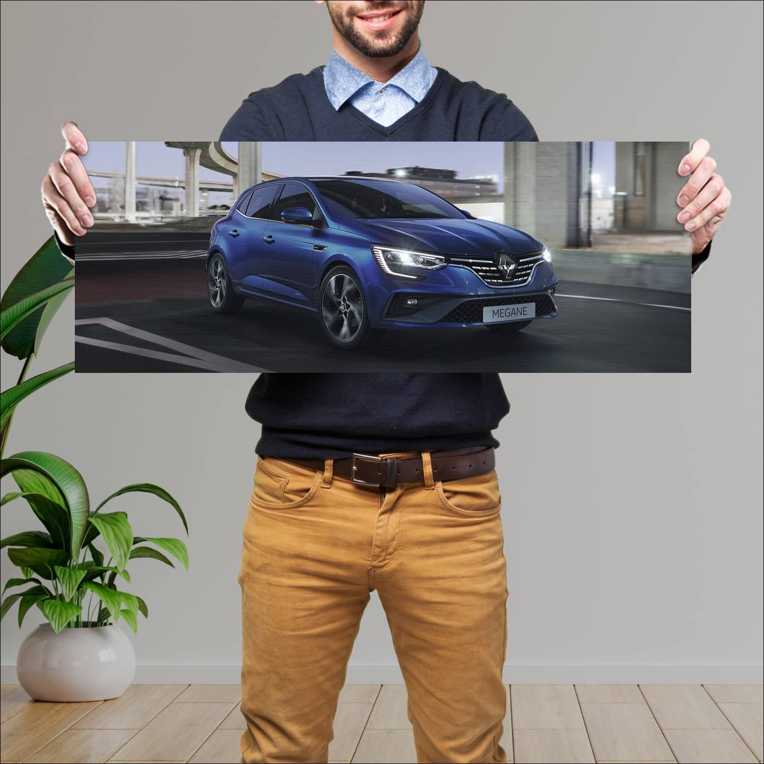 Cuadro grande 30x80cm 2020 renault megane rs line 181 Renault