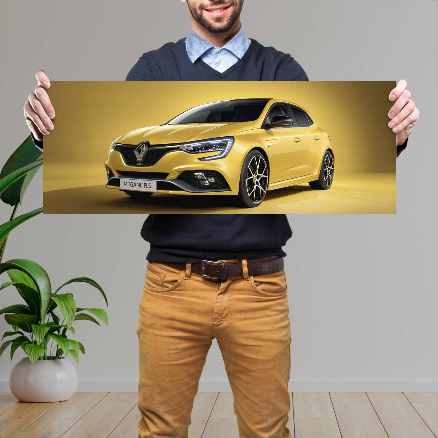 Cuadro grande 30x80cm 2020 renault megane rs troph 183 Renault