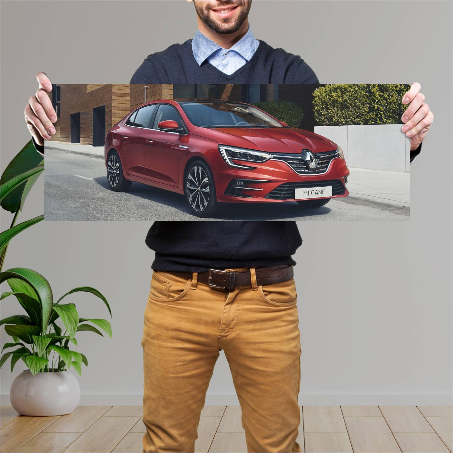 Cuadro grande 30x80cm 2020 renault megane sedan 10 184 Renault