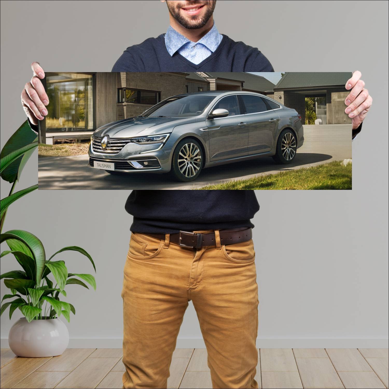Cuadro grande 30x80cm 2020 renault talisman auto 186 Renault