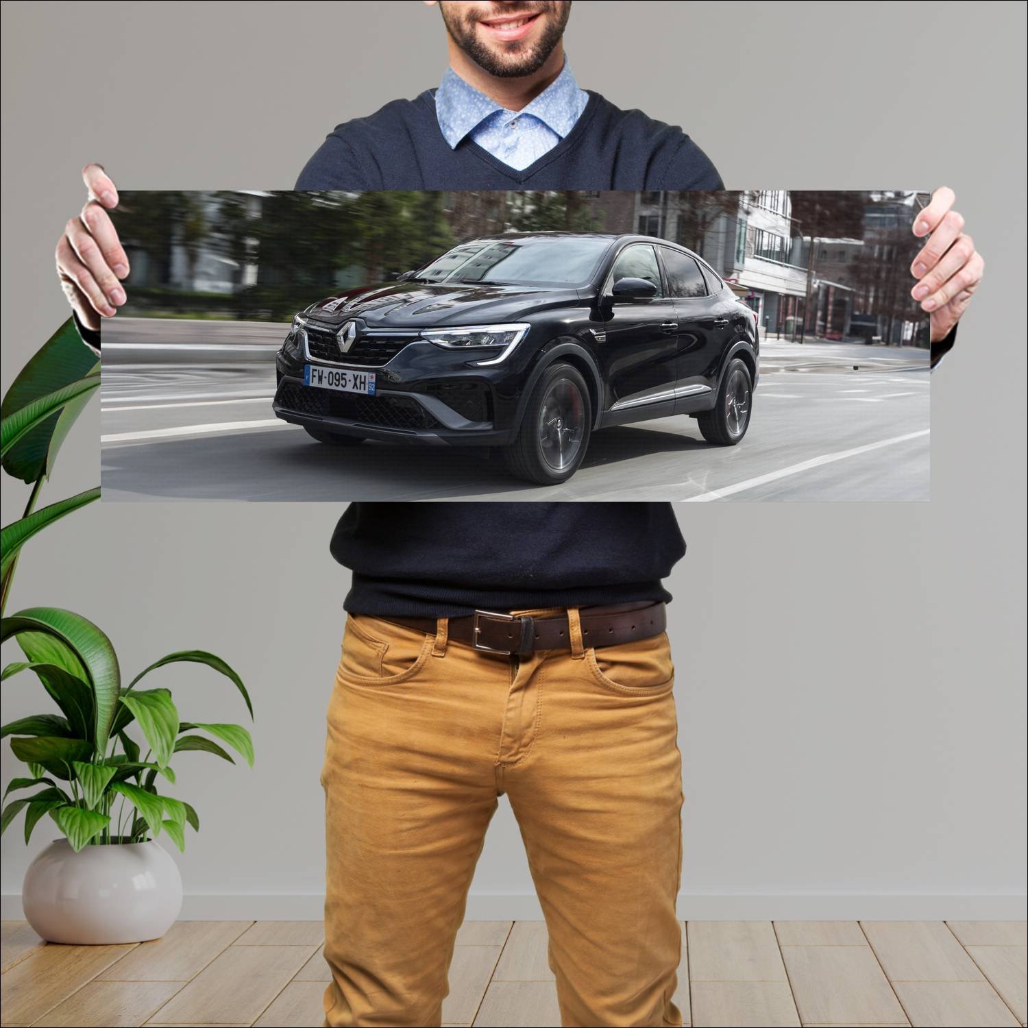 Cuadro grande 30x80cm 2021 renault arkana rs line 191 Renault