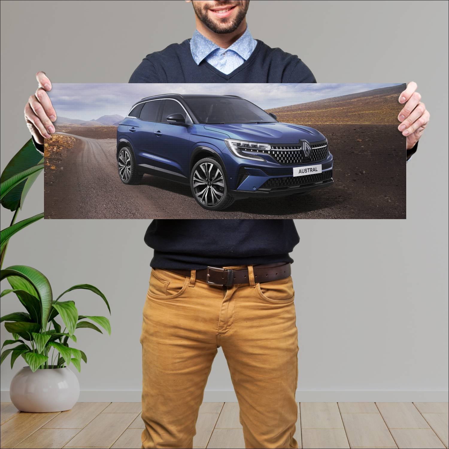 Cuadro grande 30x80cm 2022 renault austral e tech 197 Renault