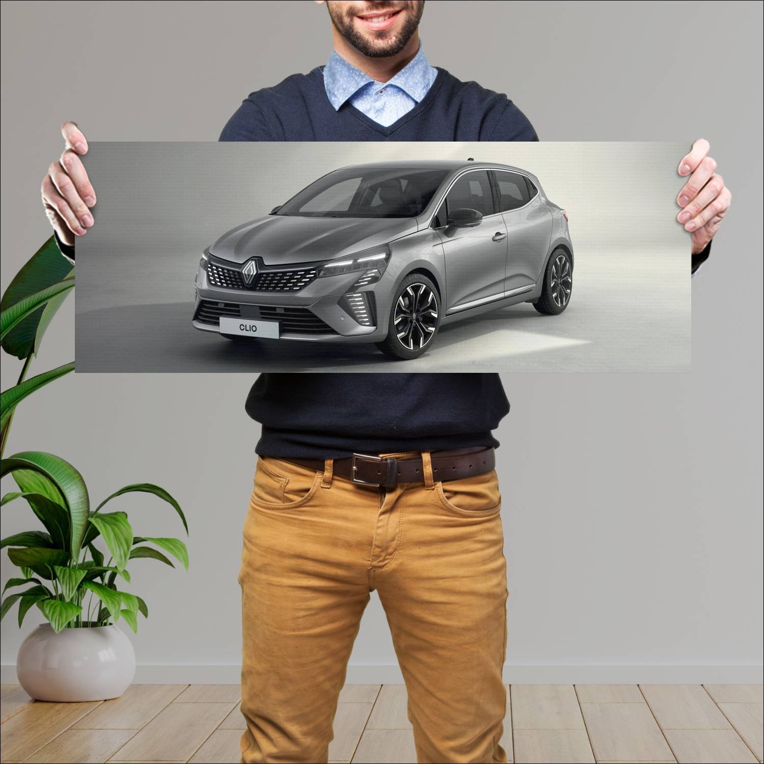 Cuadro grande 30x80cm 2023 renault clio e tech 118 204 Renault