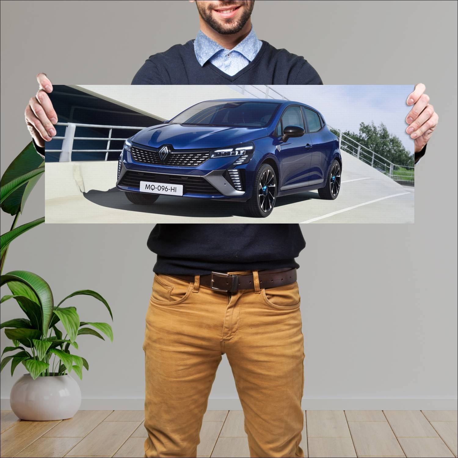 Cuadro grande 30x80cm 2023 renault clio e tech esp 205 Renault