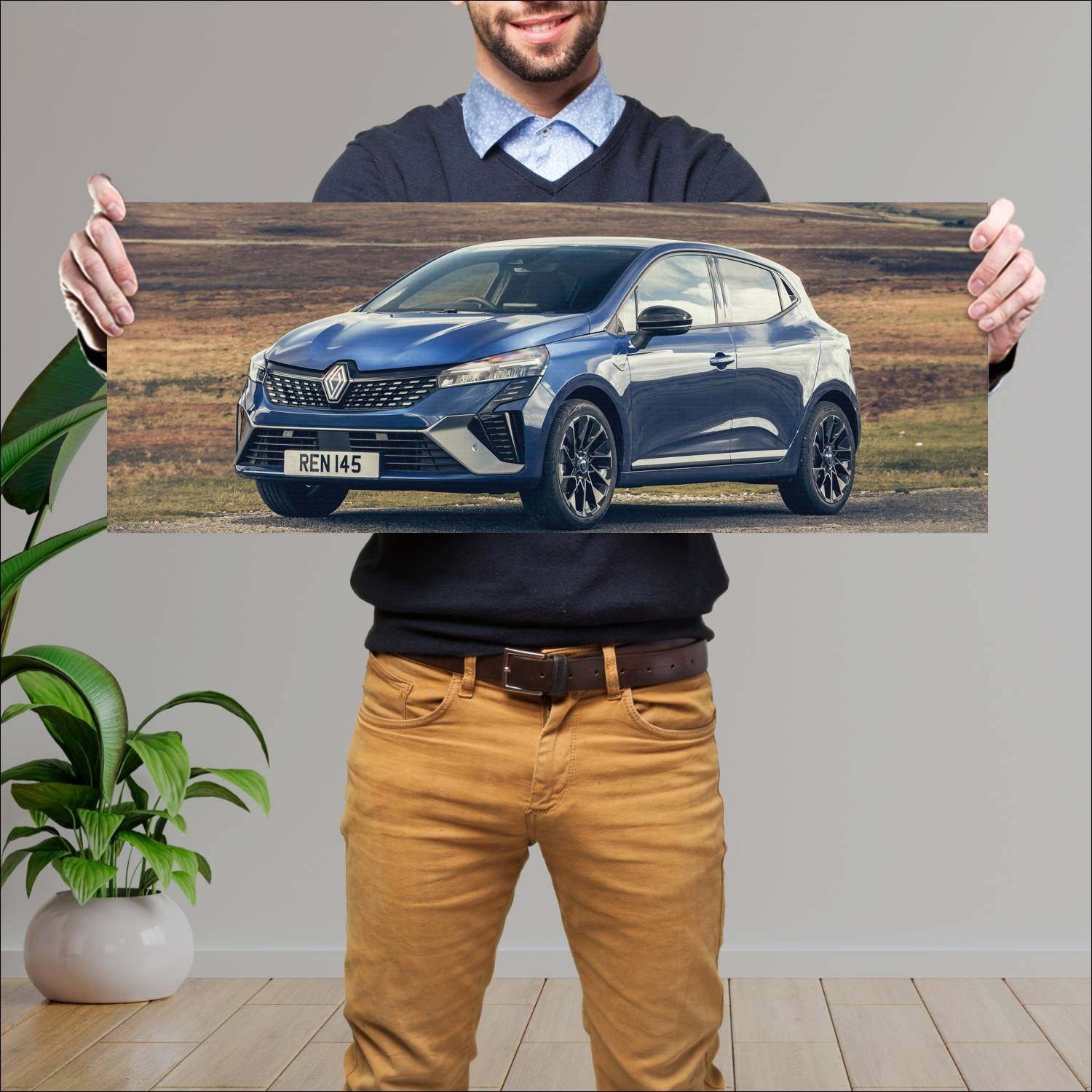 Cuadro grande 30x80cm 2023 renault clio e tech esp 206 Renault