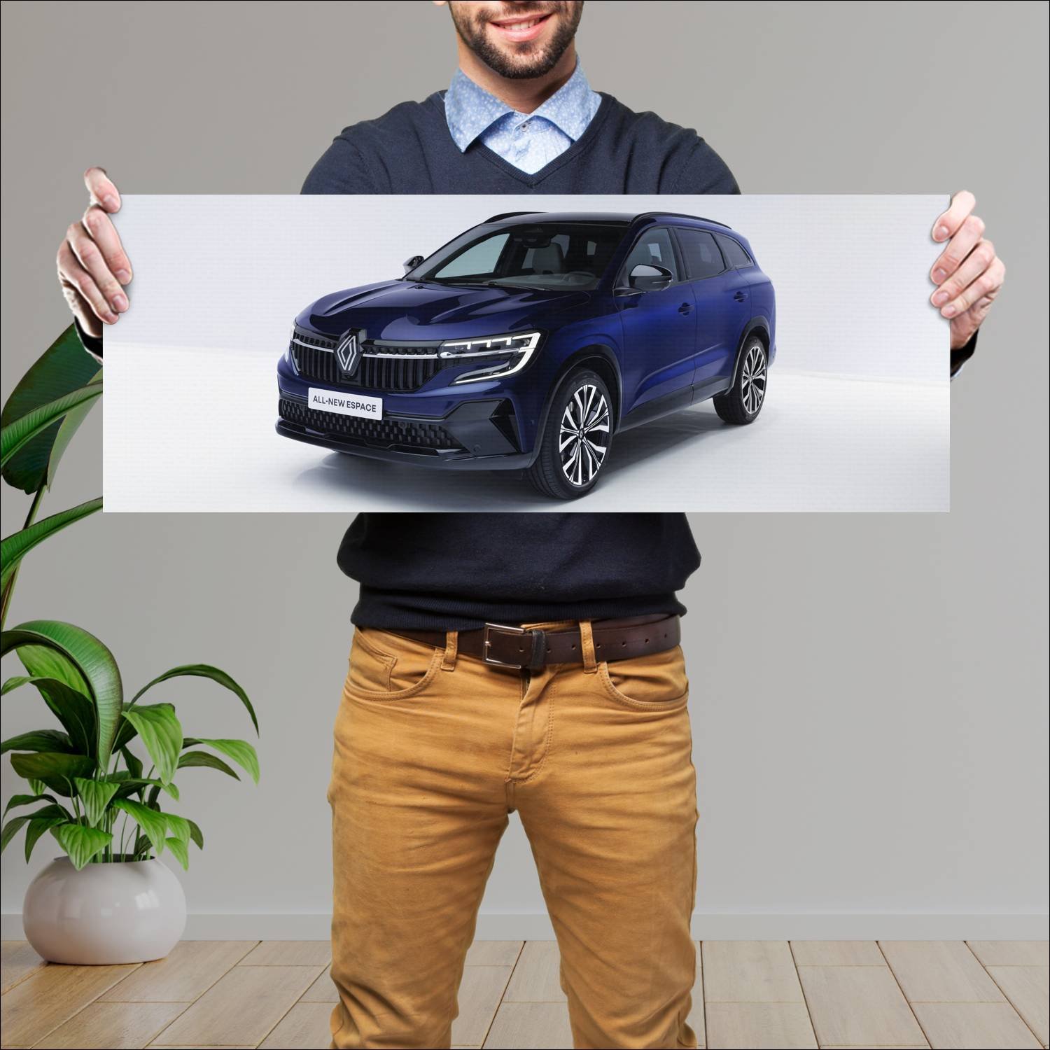 Cuadro grande 30x80cm 2023 renault espace e tech h 207 Renault