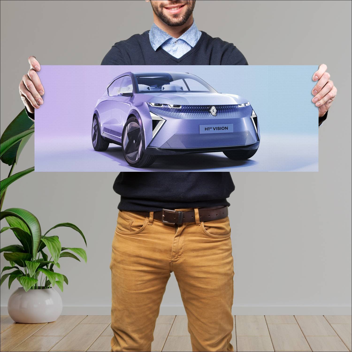 Cuadro grande 30x80cm 2023 renault h1st vision 118 209 Renault