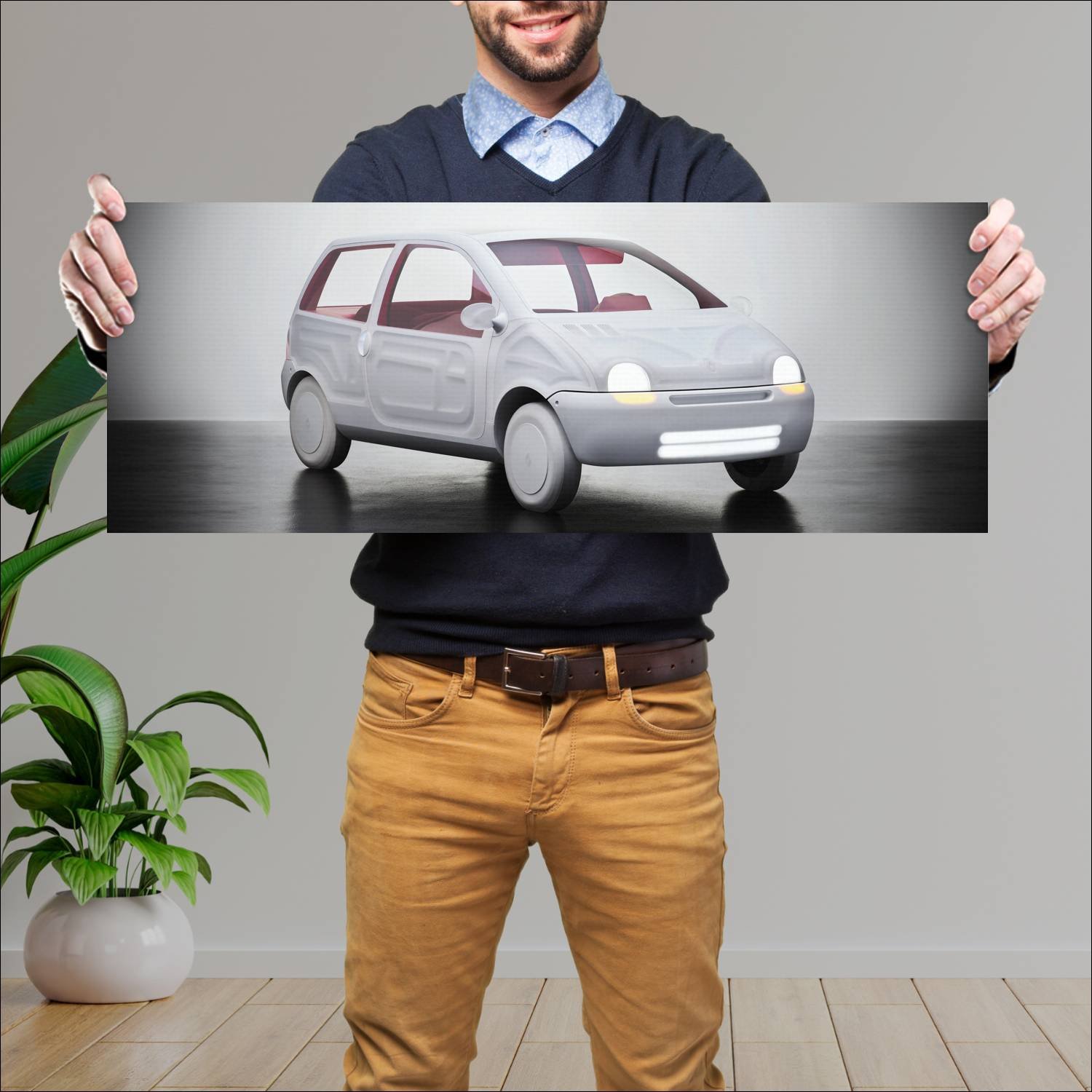 Cuadro grande 30x80cm 2023 renault twingo by sabin 213 Renault