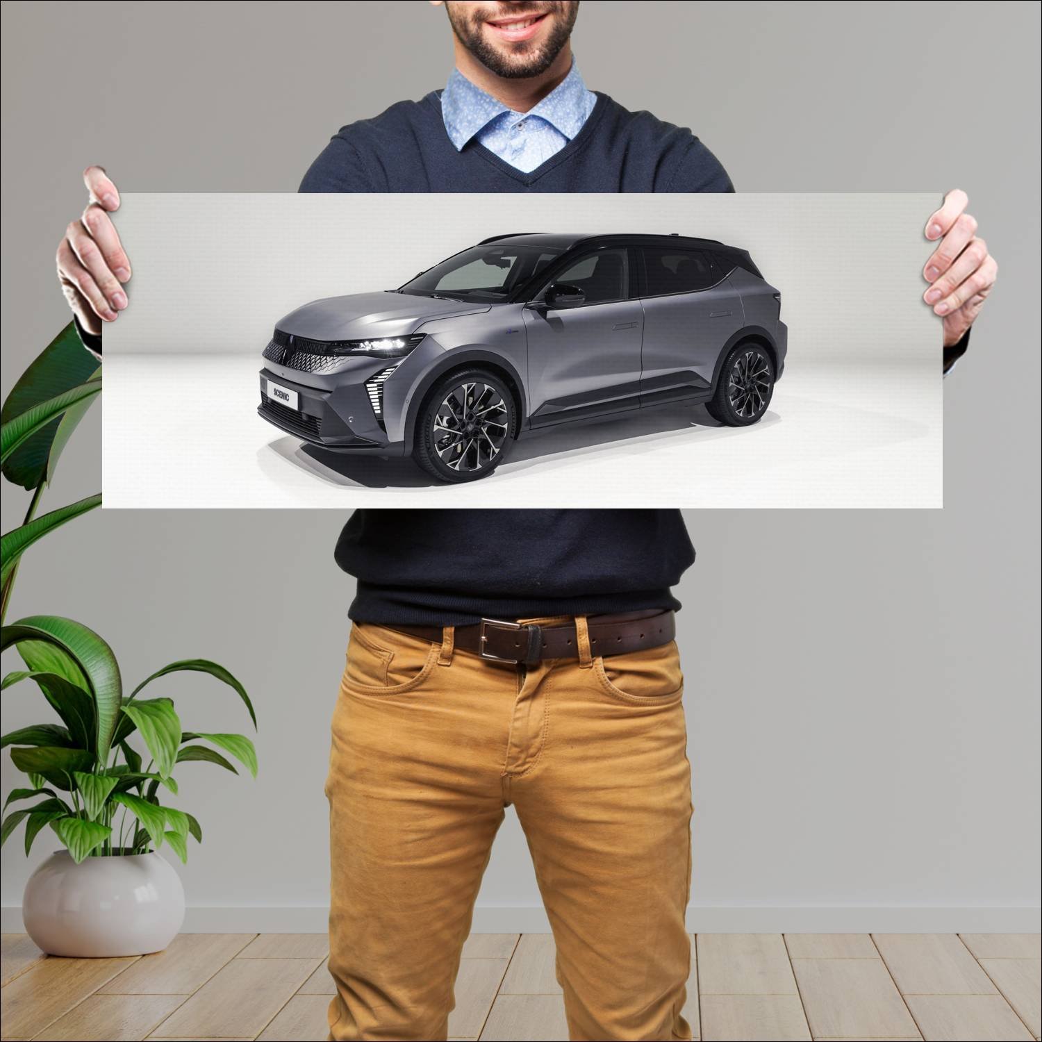 Cuadro grande 30x80cm 2024 renault scenic e tech e 216 Renault