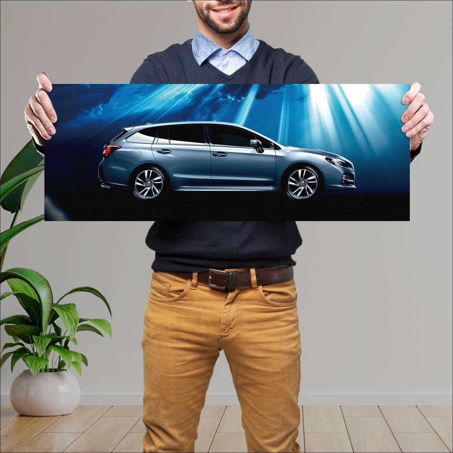 Cuadro grande 30x80cm 2013 subaru levorg 9516 41 Subaru