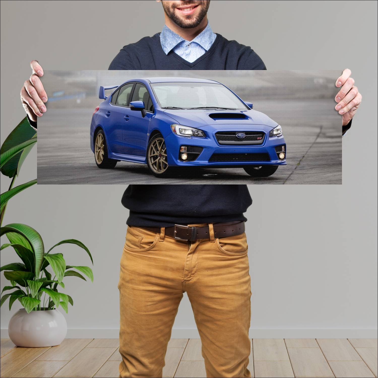 Cuadro grande 30x80cm 2014 subaru wrx sti us auto 45 Subaru