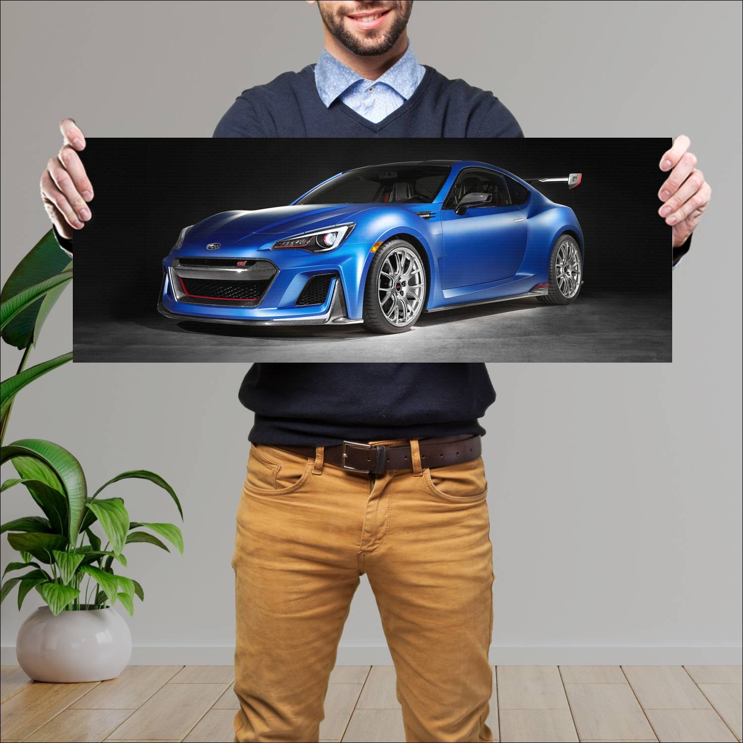 Cuadro grande 30x80cm 2015 subaru brz sti performa 48 Subaru