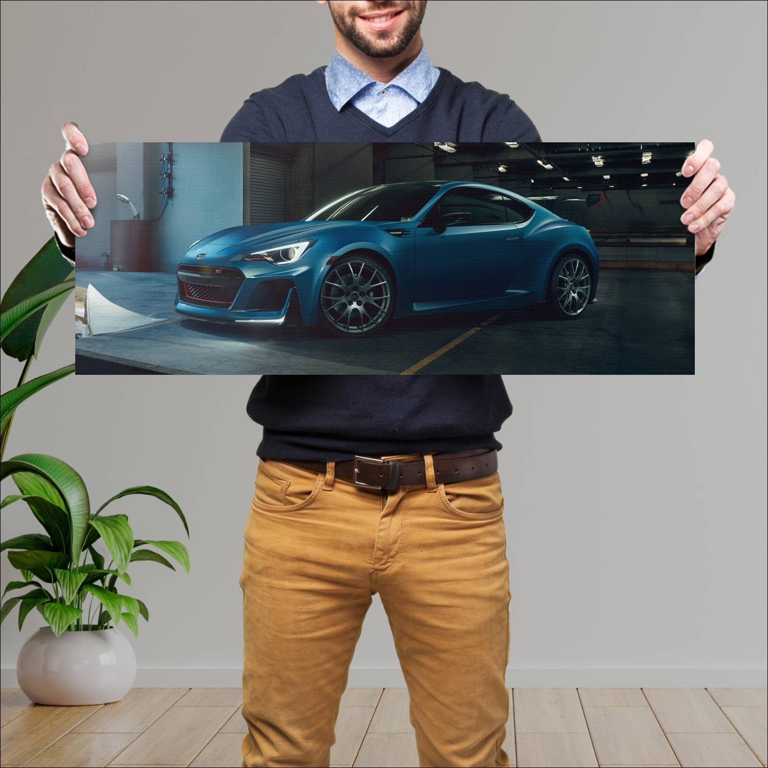 Cuadro grande 30x80cm 2015 subaru brz sti performa 49 Subaru
