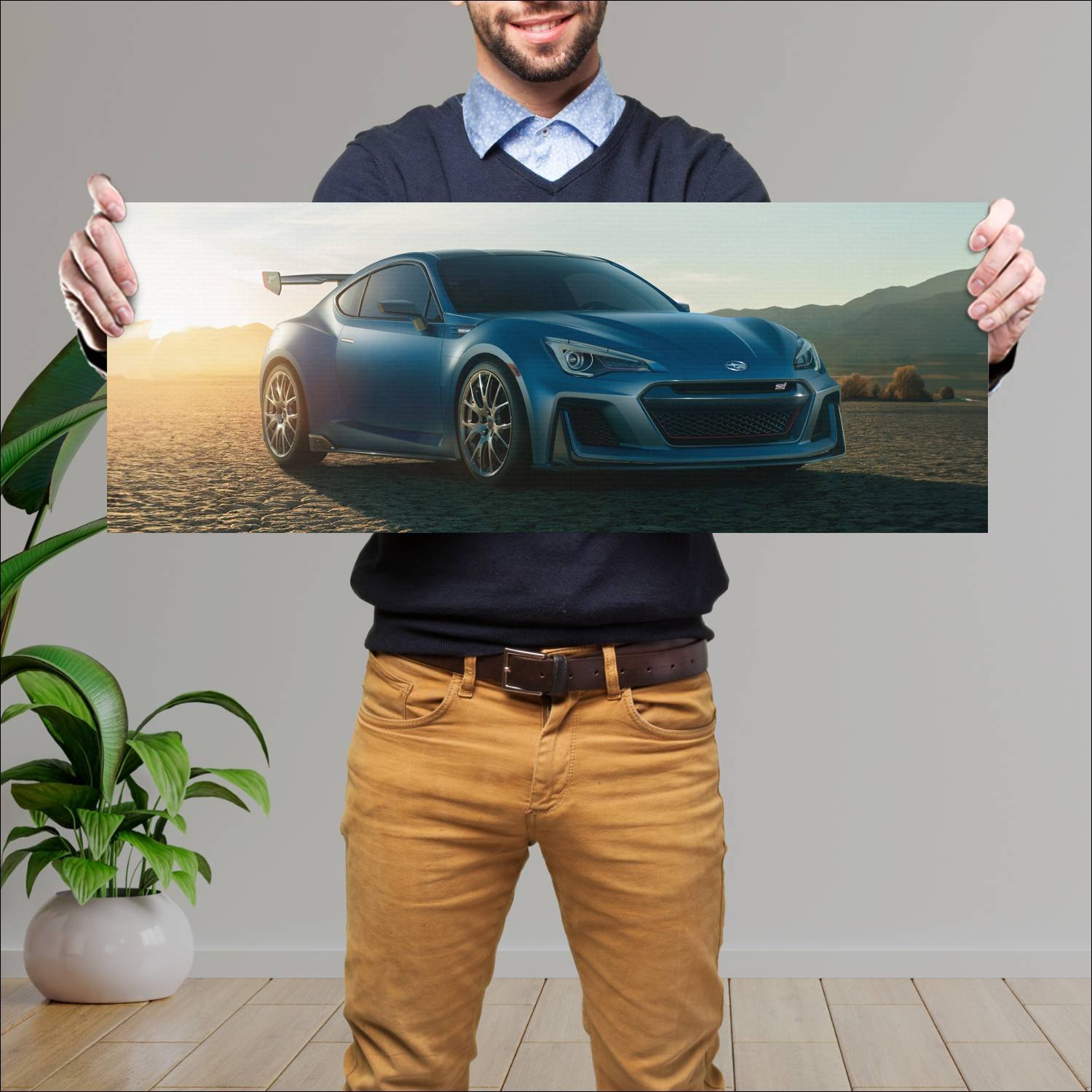 Cuadro grande 30x80cm 2015 subaru brz sti performa 50 Subaru