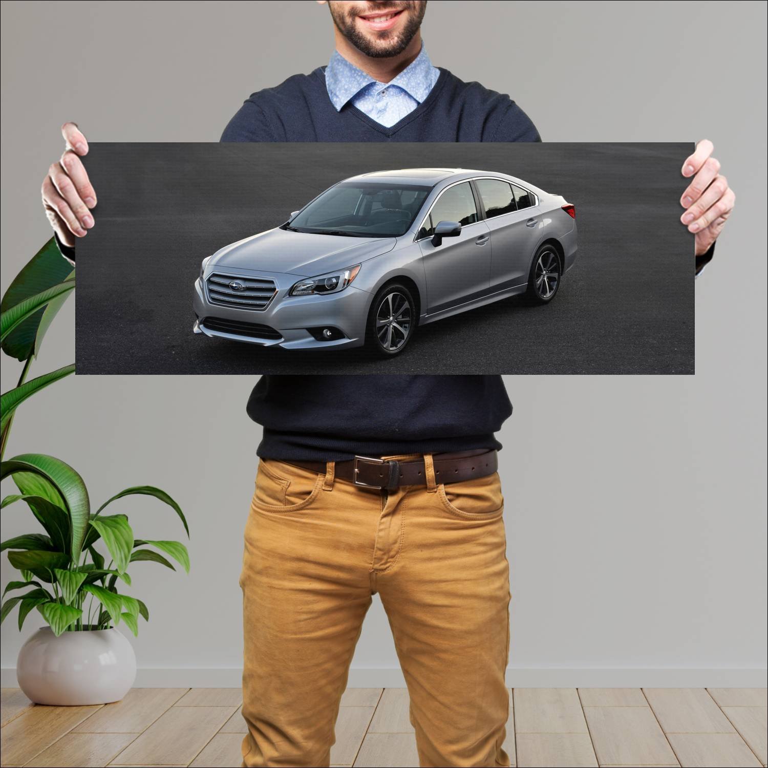 Cuadro grande 30x80cm 2015 subaru legacy 2 5i 1027 53 Subaru