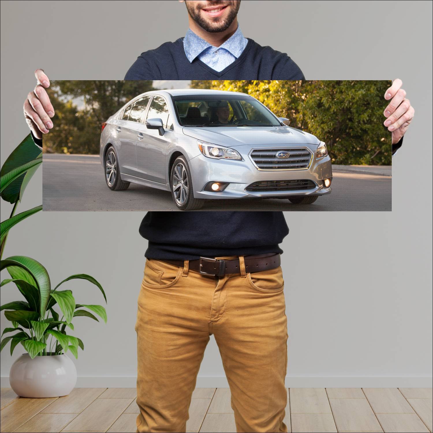 Cuadro grande 30x80cm 2015 subaru legacy 3 6r 1281 54 Subaru