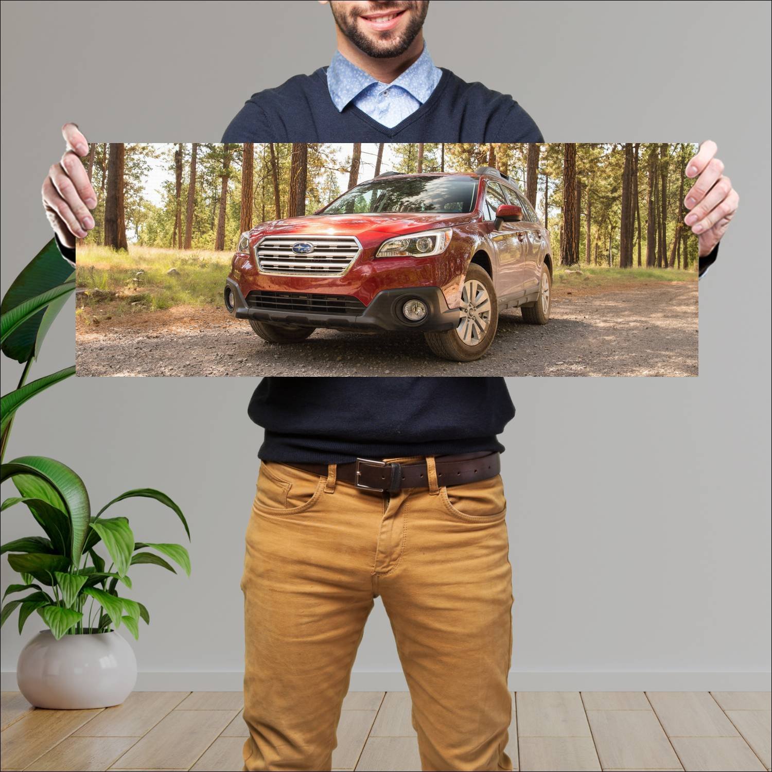 Cuadro grande 30x80cm 2015 subaru outback 2 5i us 55 Subaru