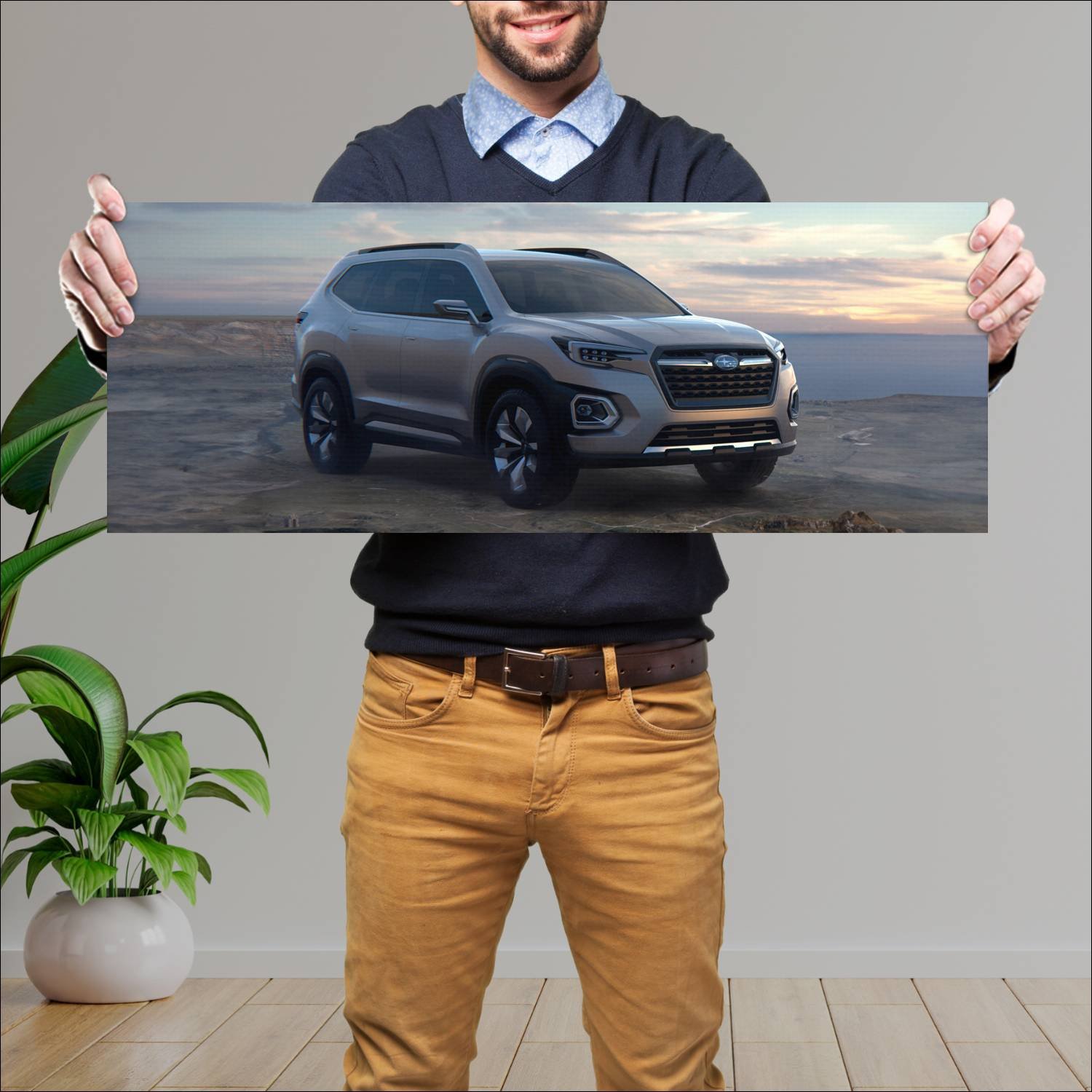 Cuadro grande 30x80cm 2016 subaru viziv 7 suv conc 59 Subaru