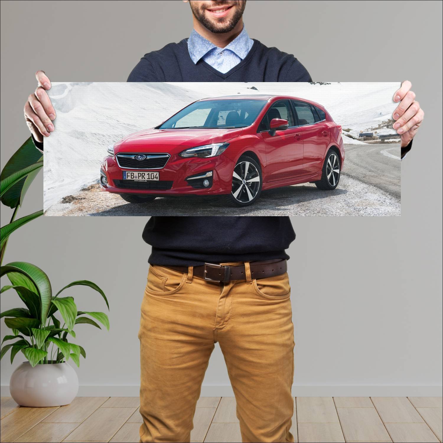 Cuadro grande 30x80cm 2017 subaru impreza hatchbac 64 Subaru