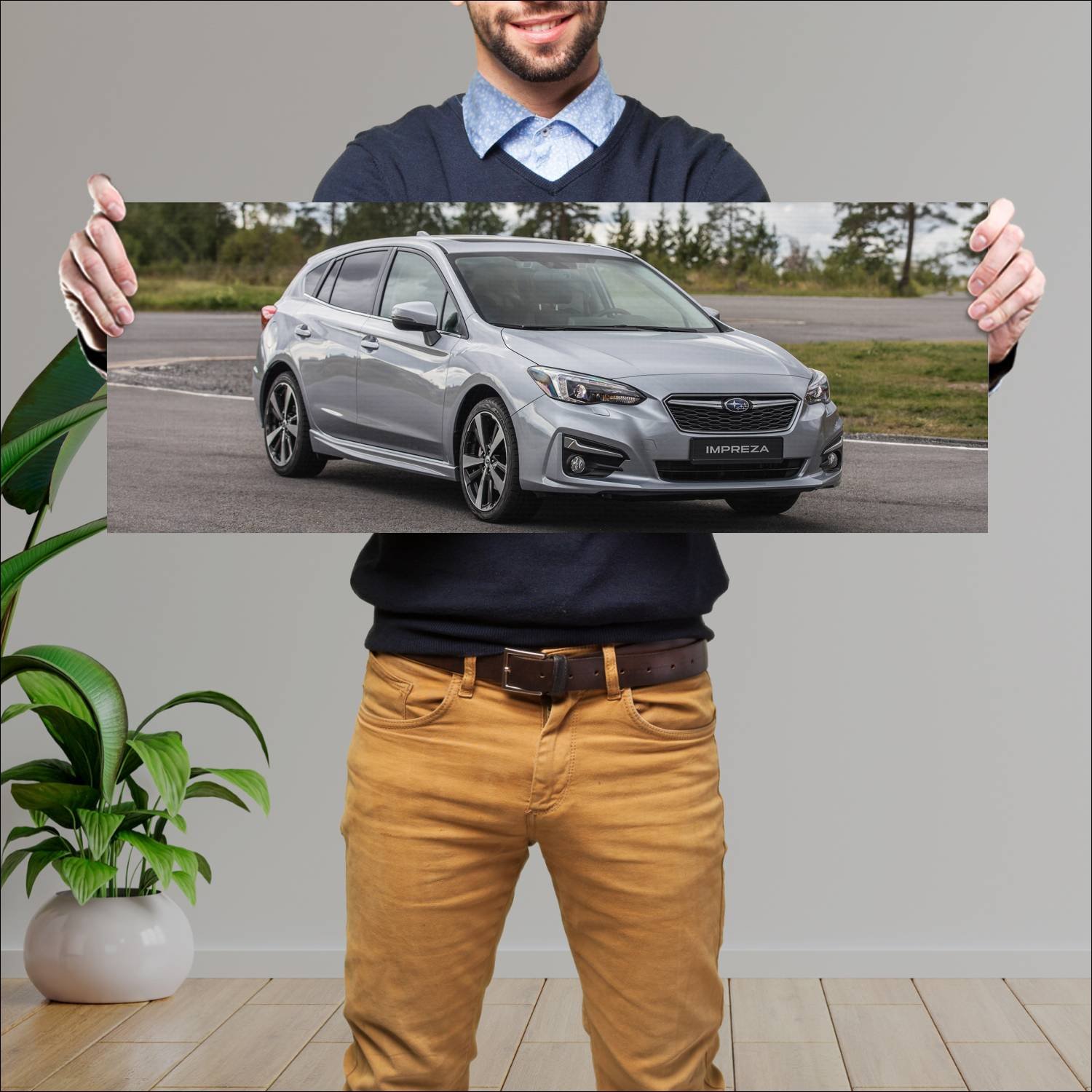 Cuadro grande 30x80cm 2017 subaru impreza hatchbac 65 Subaru