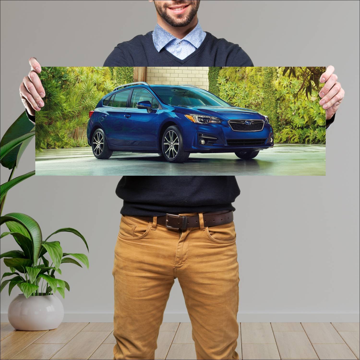 Cuadro grande 30x80cm 2017 subaru impreza limited 66 Subaru