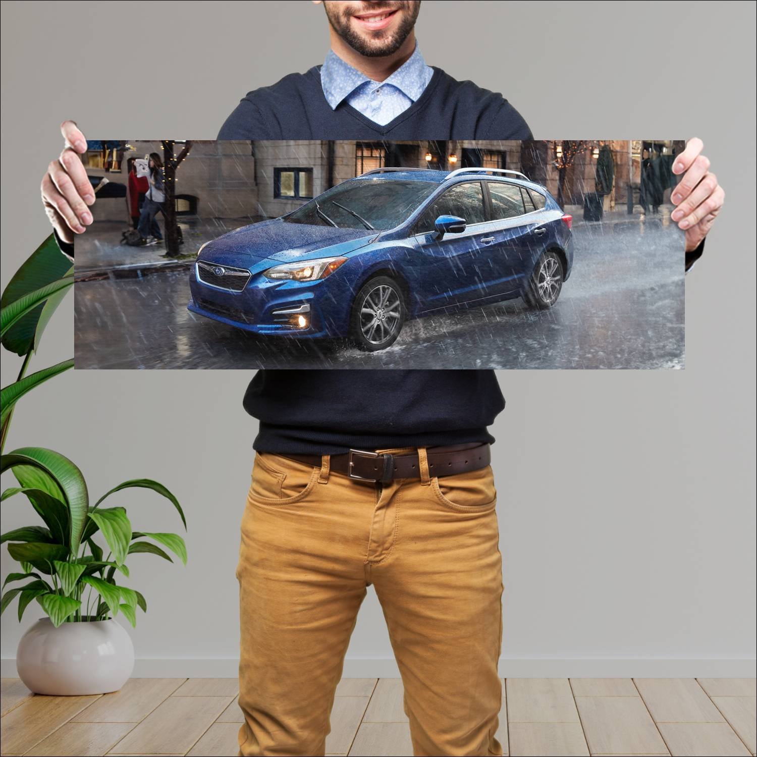 Cuadro grande 30x80cm 2017 subaru impreza limited 67 Subaru