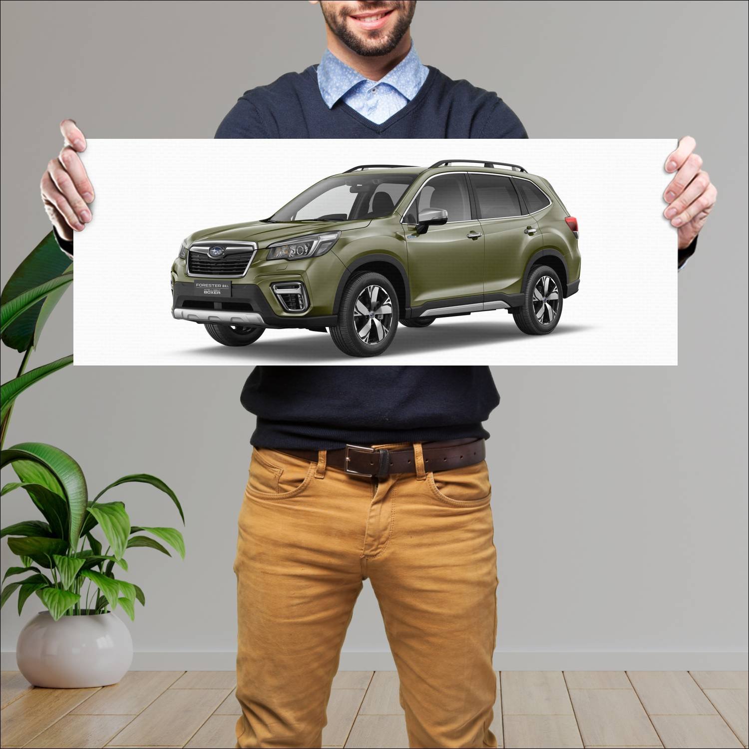 Cuadro grande 30x80cm 2018 subaru forester intelli 76 Subaru