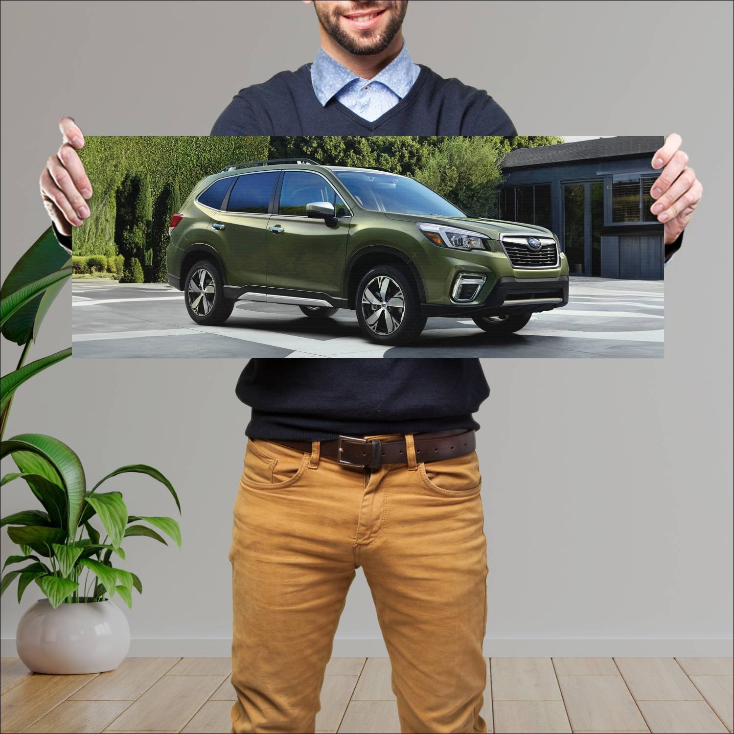 Cuadro grande 30x80cm 2018 subaru forester us 7723 77 Subaru