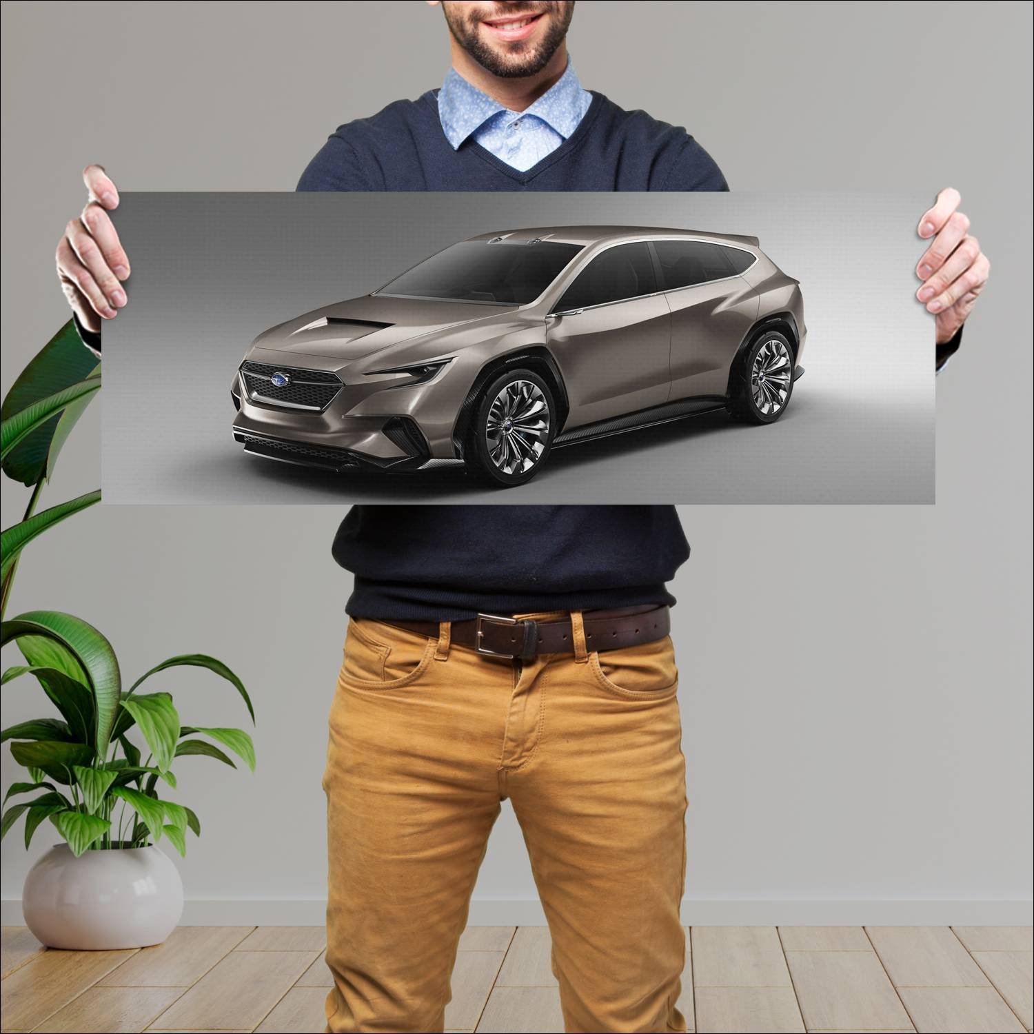 Cuadro grande 30x80cm 2018 subaru viziv tourer con 78 Subaru