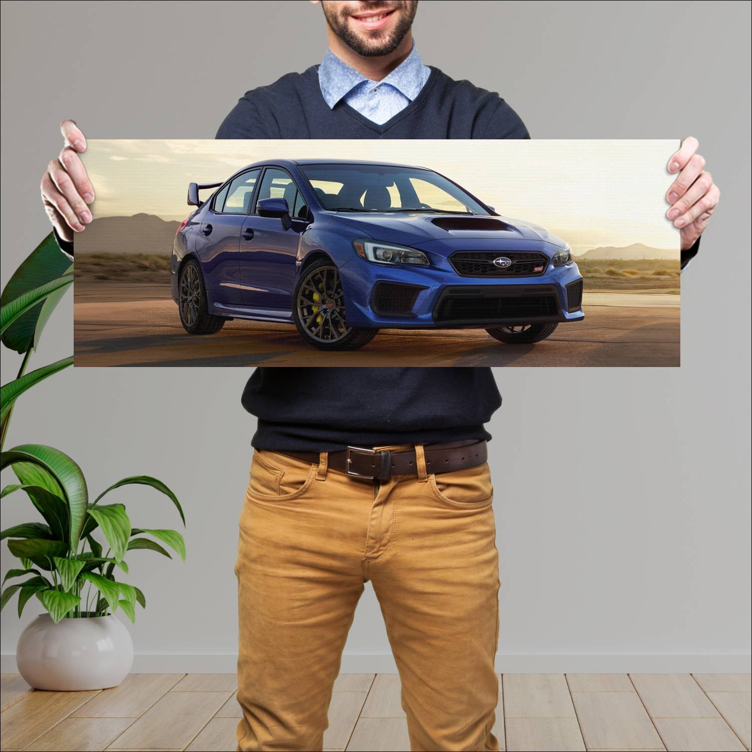 Cuadro grande 30x80cm 2018 subaru wrx sti us auto 80 Subaru