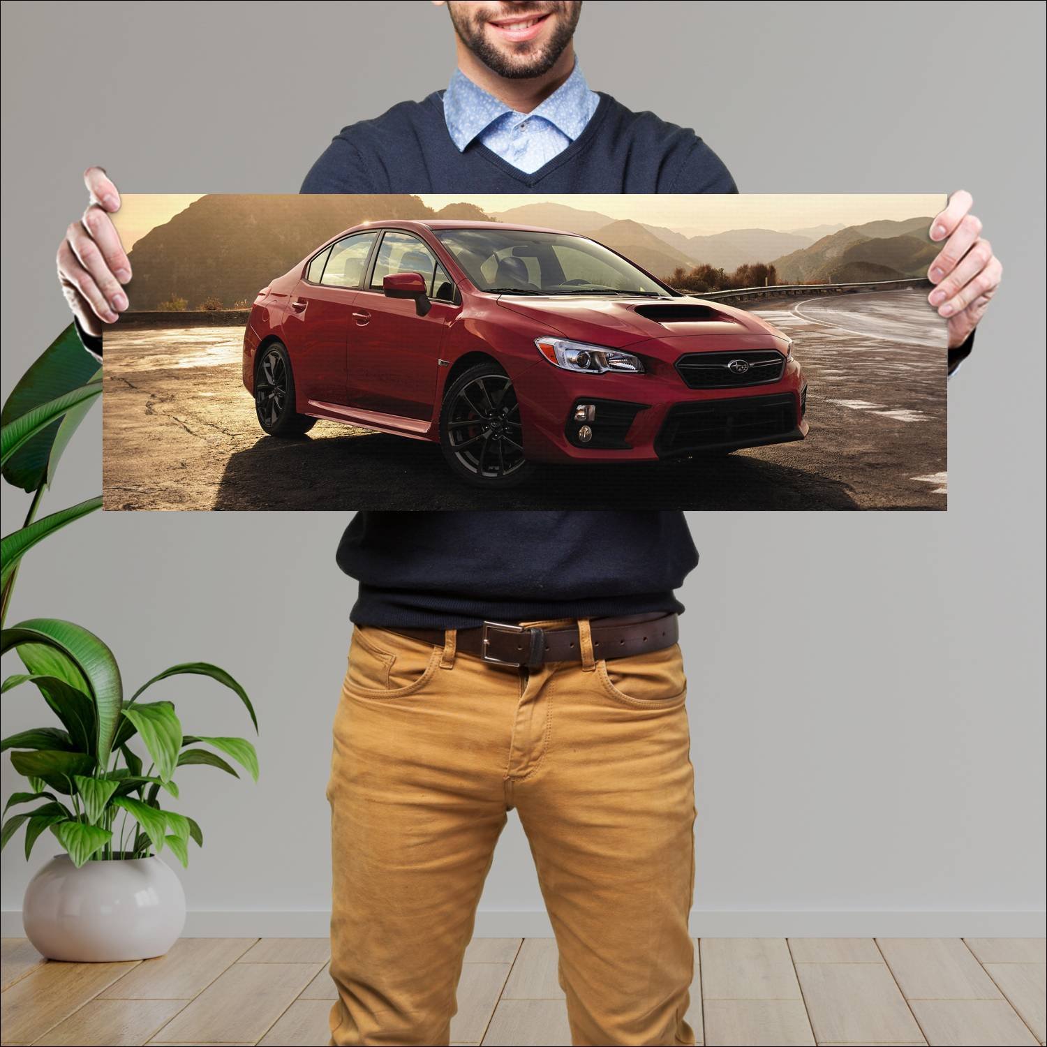 Cuadro grande 30x80cm 2018 subaru wrx us auto 81 Subaru