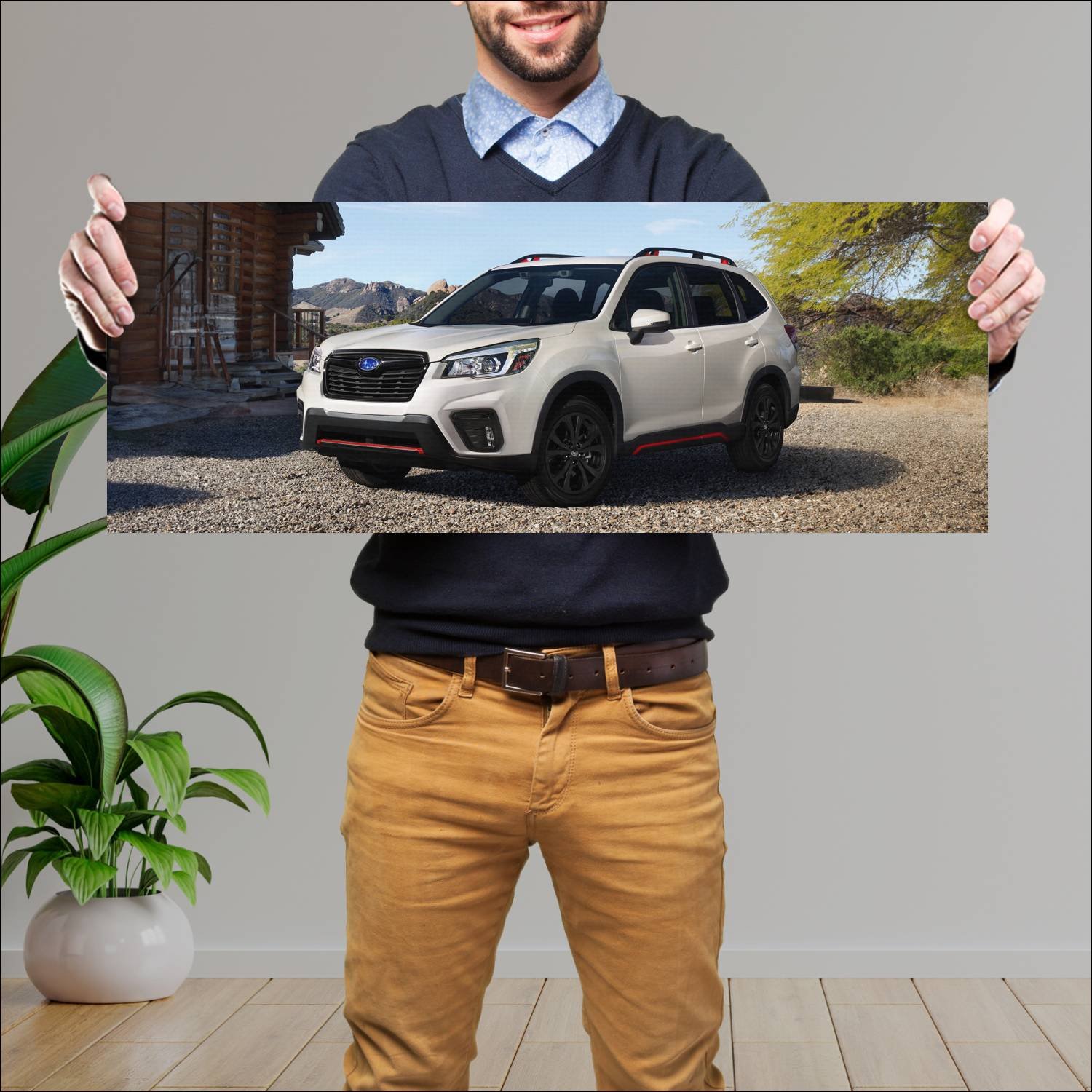 Cuadro grande 30x80cm 2019 subaru forester sport u 85 Subaru
