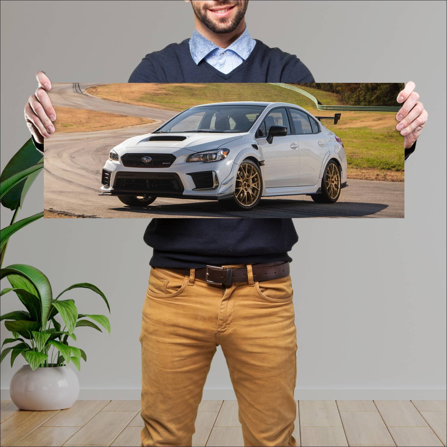 Cuadro grande 30x80cm 2019 subaru sti s209 us 8830 87 Subaru