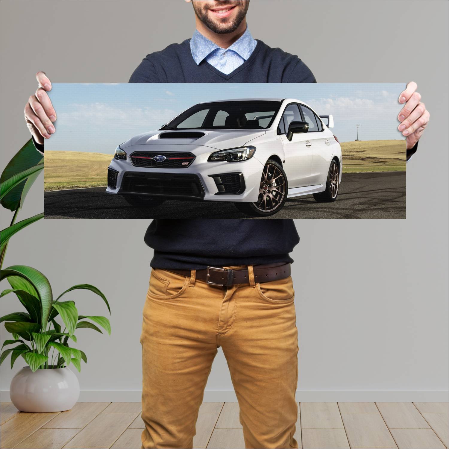 Cuadro grande 30x80cm 2020 subaru wrx sti series w 93 Subaru